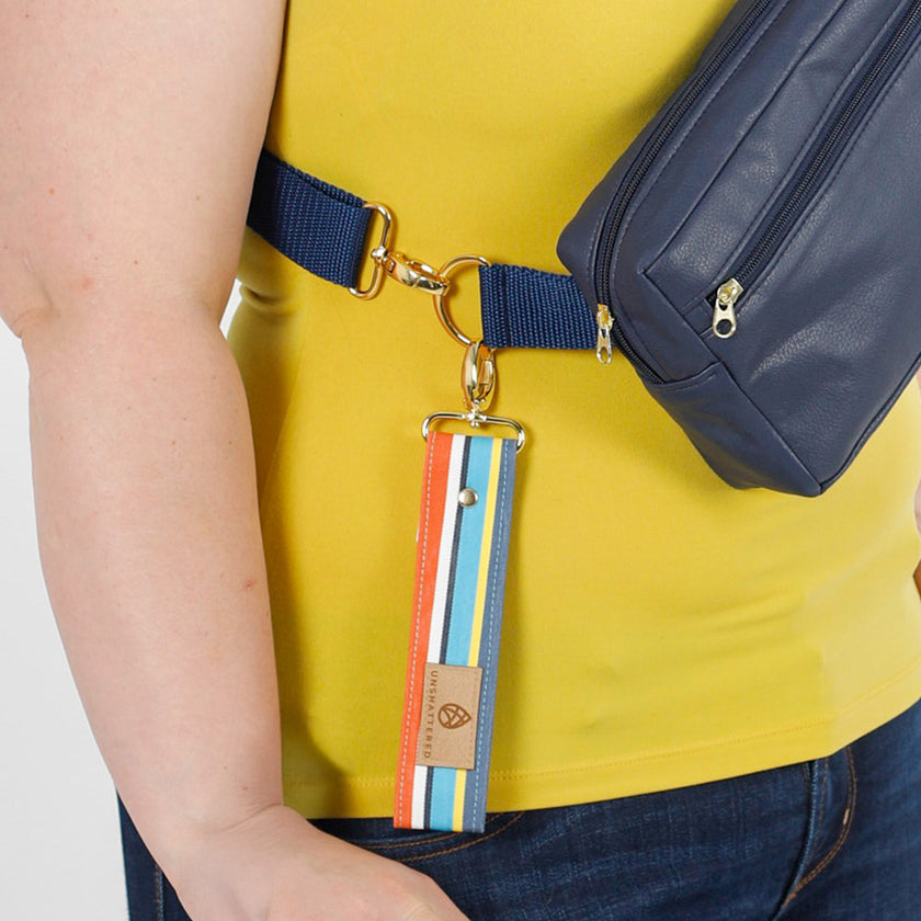 Lifestyle shot of Angel Wrist Key Clip