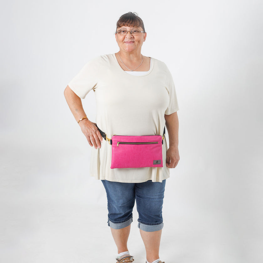 Lifestyle shot of belt bag