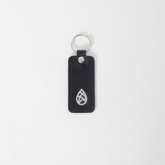 Sober leather keychain