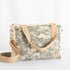 Upcyled US Army Uniform Convertible Handbag with Cream Accent