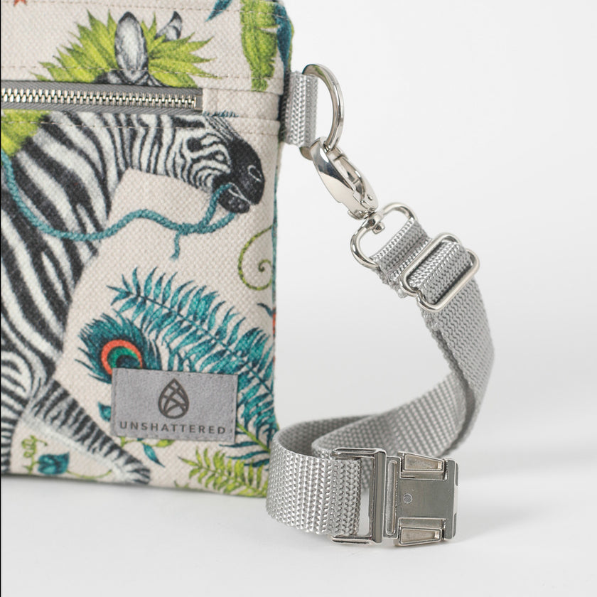 detail shot of the belt bag hardware