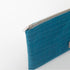 Blue pouch with a zipper on a white background