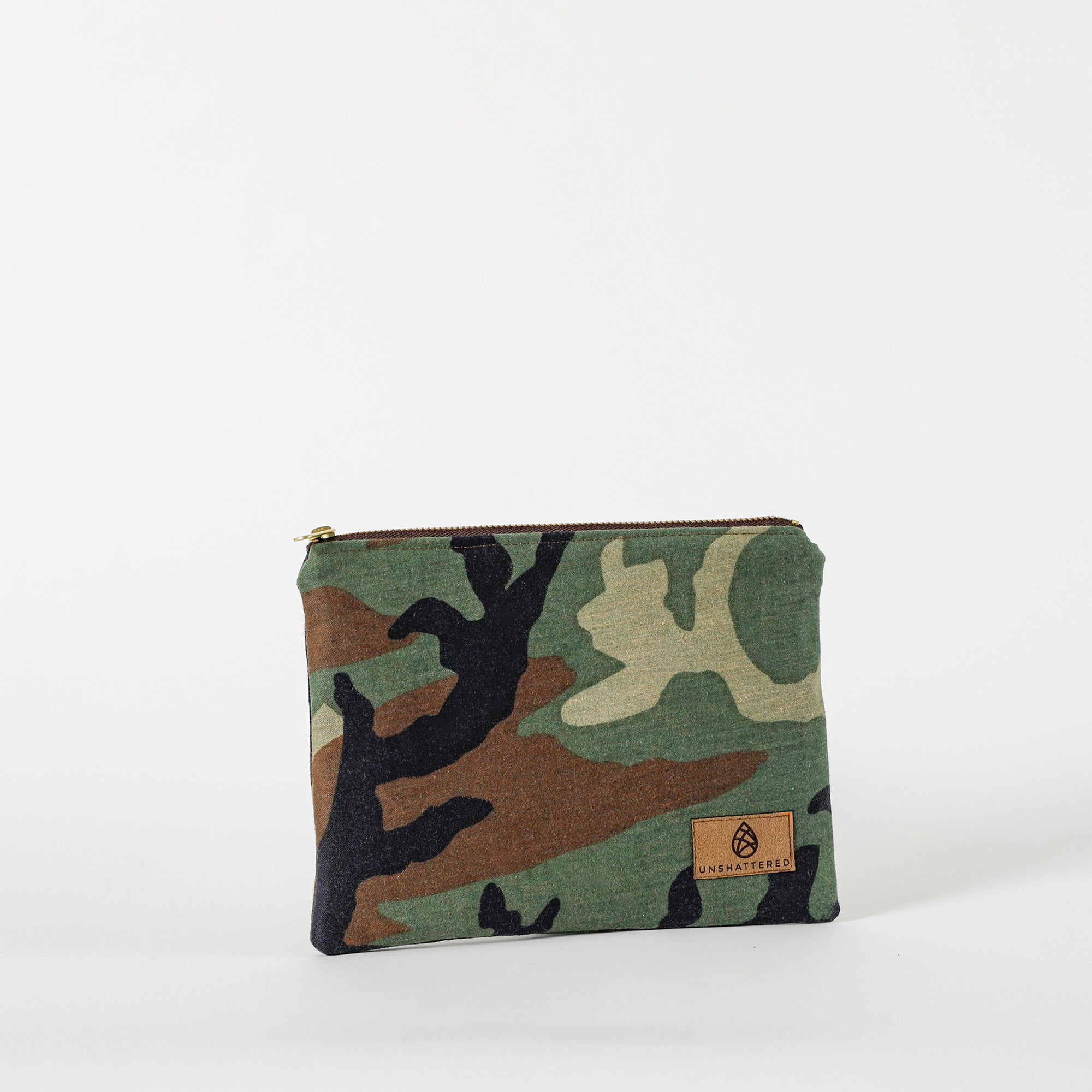 Woodland Camo Zip Pouch