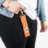 Upcycled Fabric Key Clip (Choice of Color)
