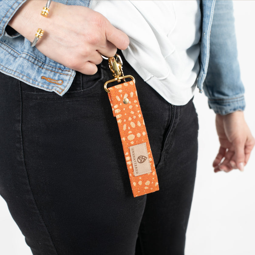 Upcycled Fabric Key Clip (Choice of Color)