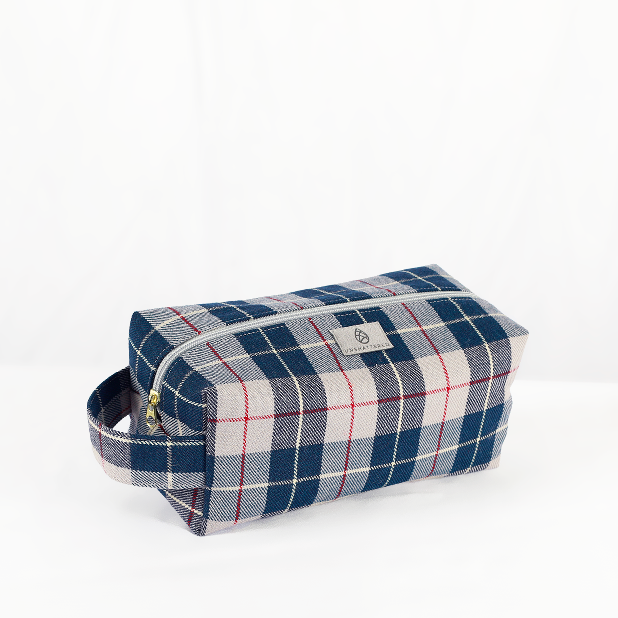 Toiletry Kit from Vintage Blue-Grey Plaid Mercedes-Benz Interior