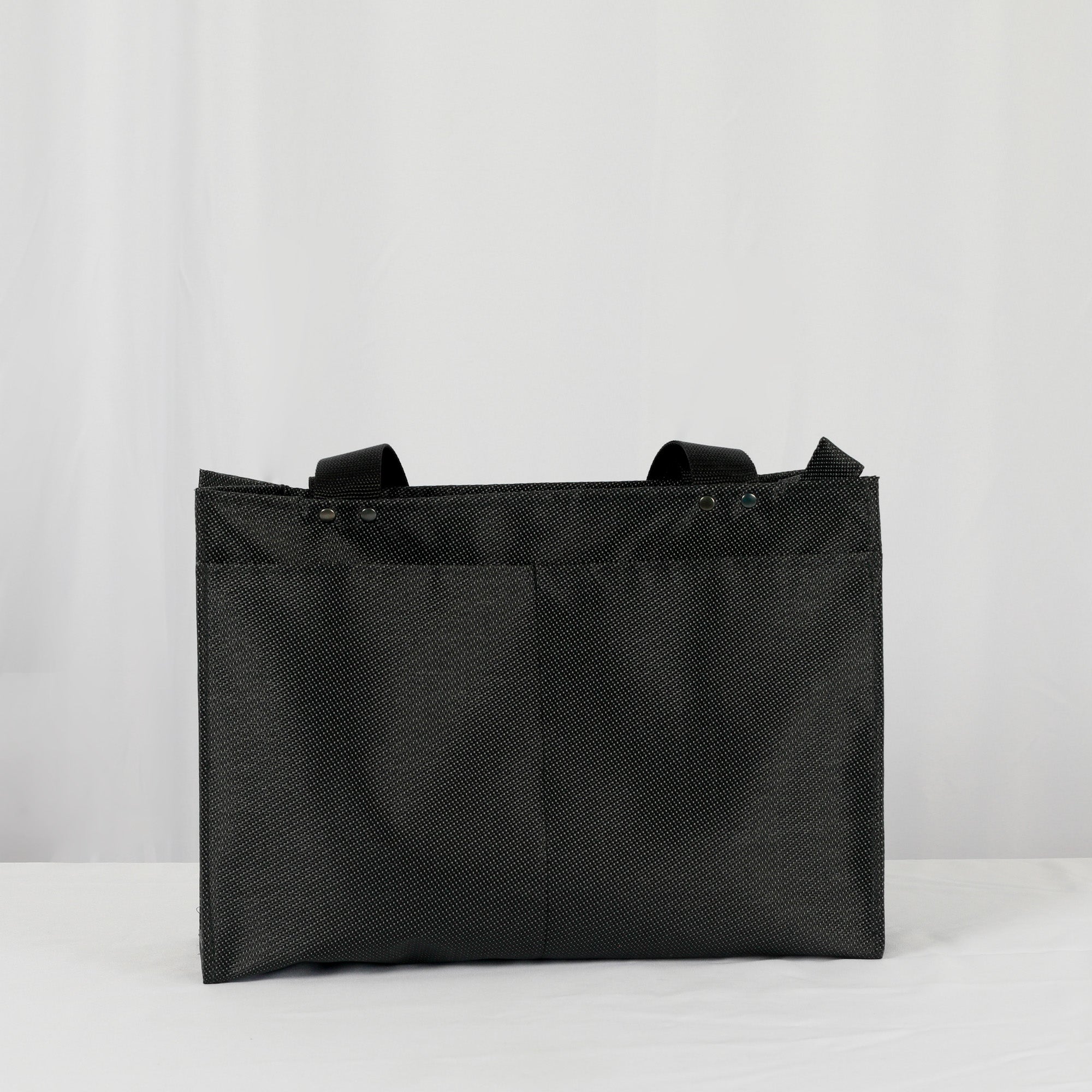 back view of the Black Zip Shopper 