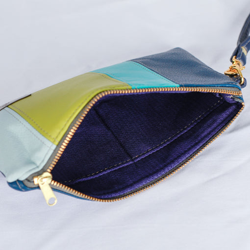 Interior shot of Brand Signature Wristlet 