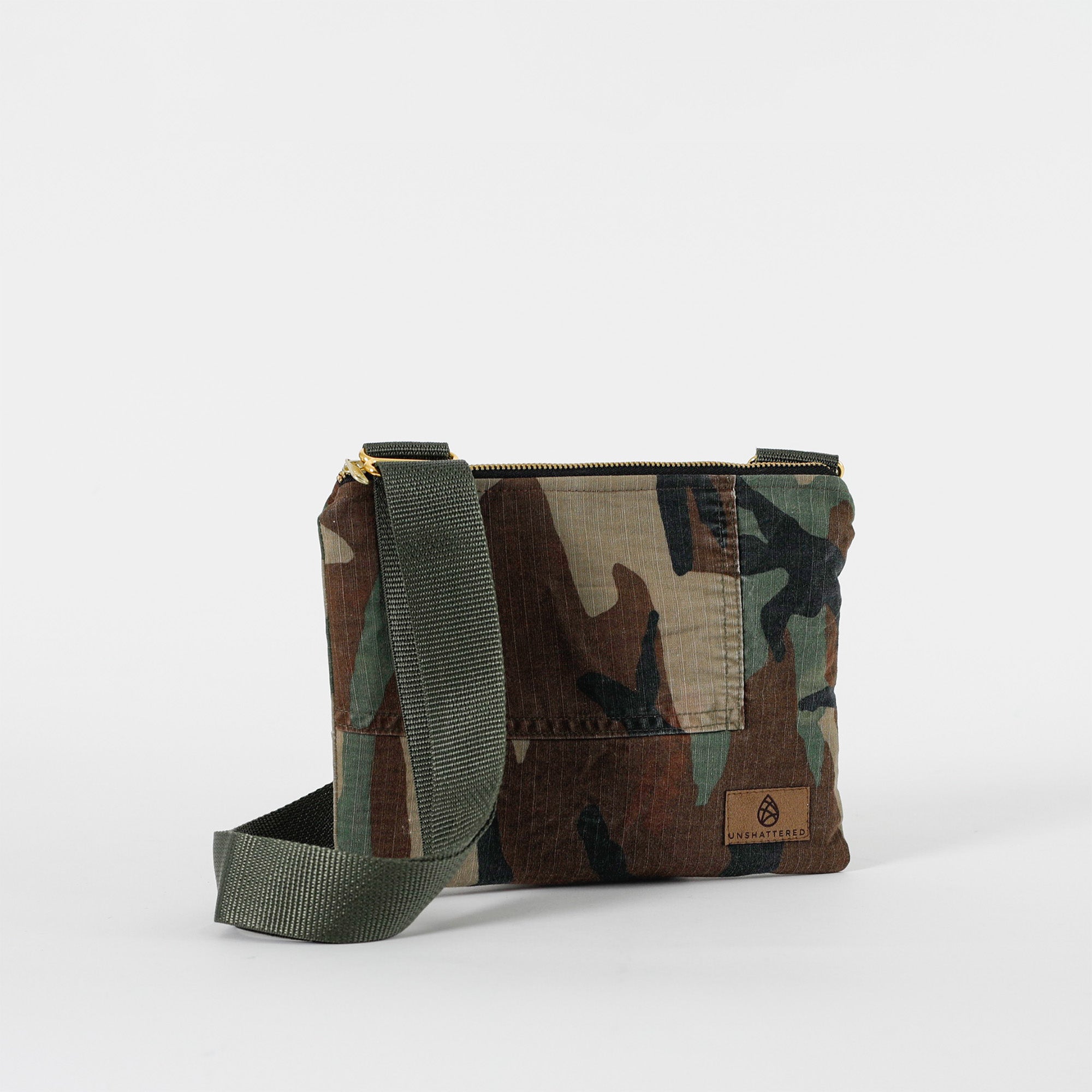 Woodland Camo Crossbody Pouch