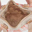 Interior shot of Burnt Orange Cone. Handbag 
