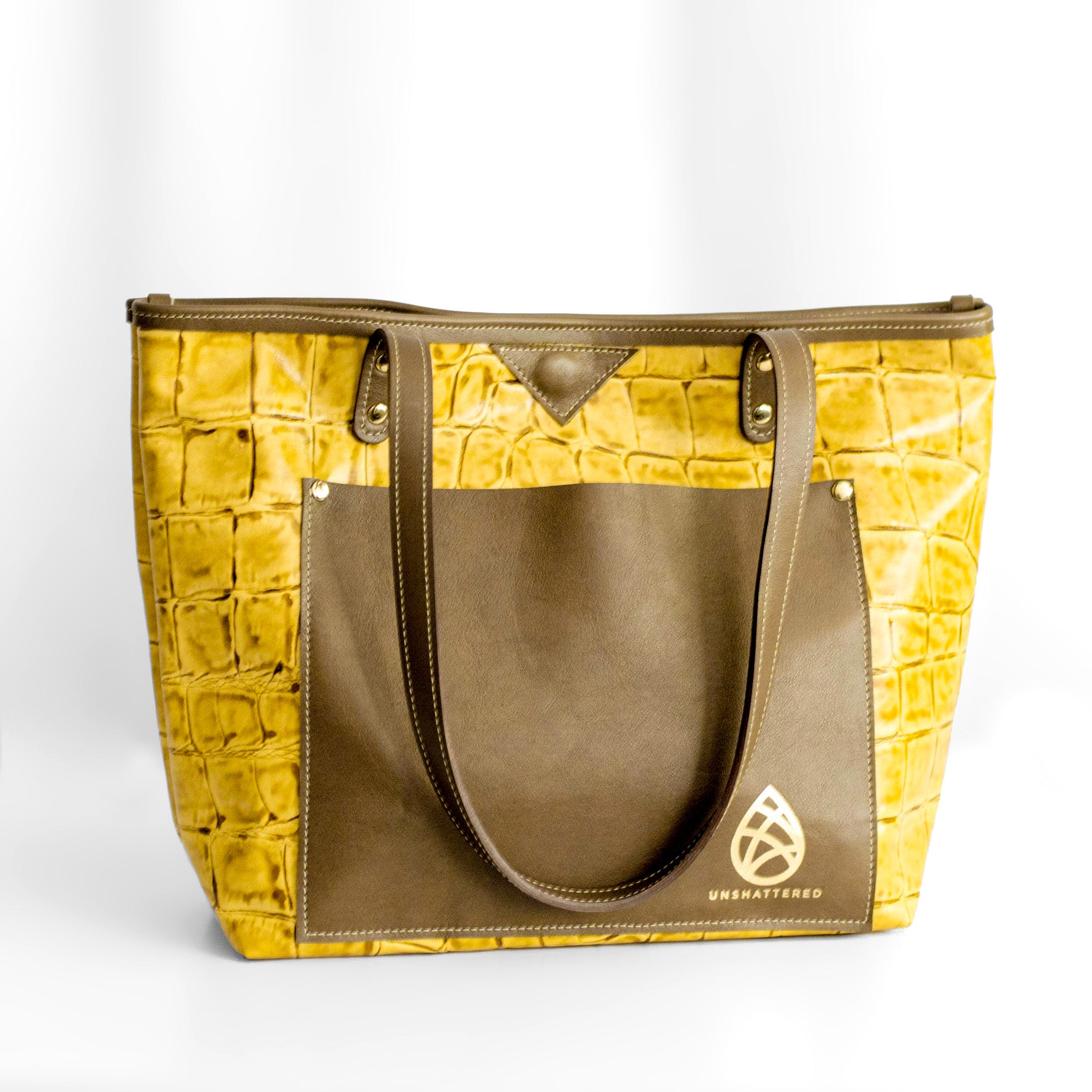 Angie Leather Tote 
