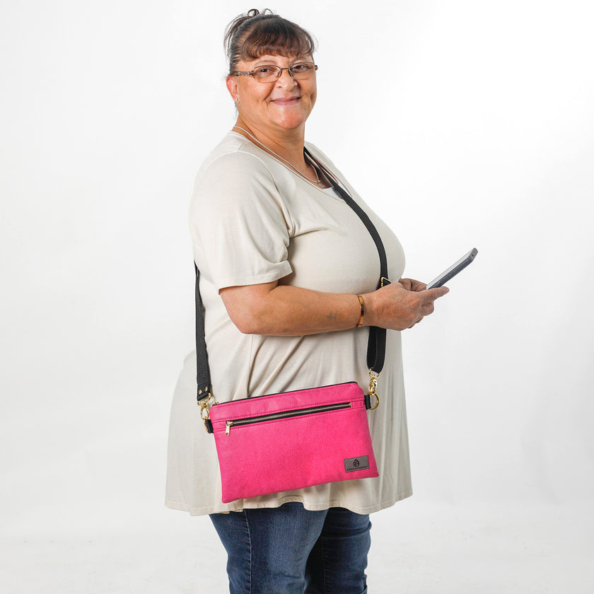 Lifestyle shot of Carmen 3 in 1 hands free