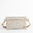 This platos petal design 3-in-1 bag with a gold hardware belt bag style