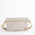 This platos petal design 3-in-1 bag with a gold hardware belt bag style