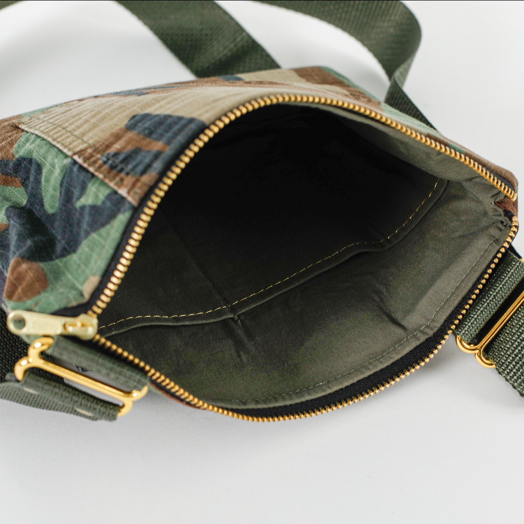 Interior shot of Woodland Camo