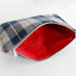 Zip Pouch from Vintage Blue-Grey Plaid Mercedes-Benz Interior