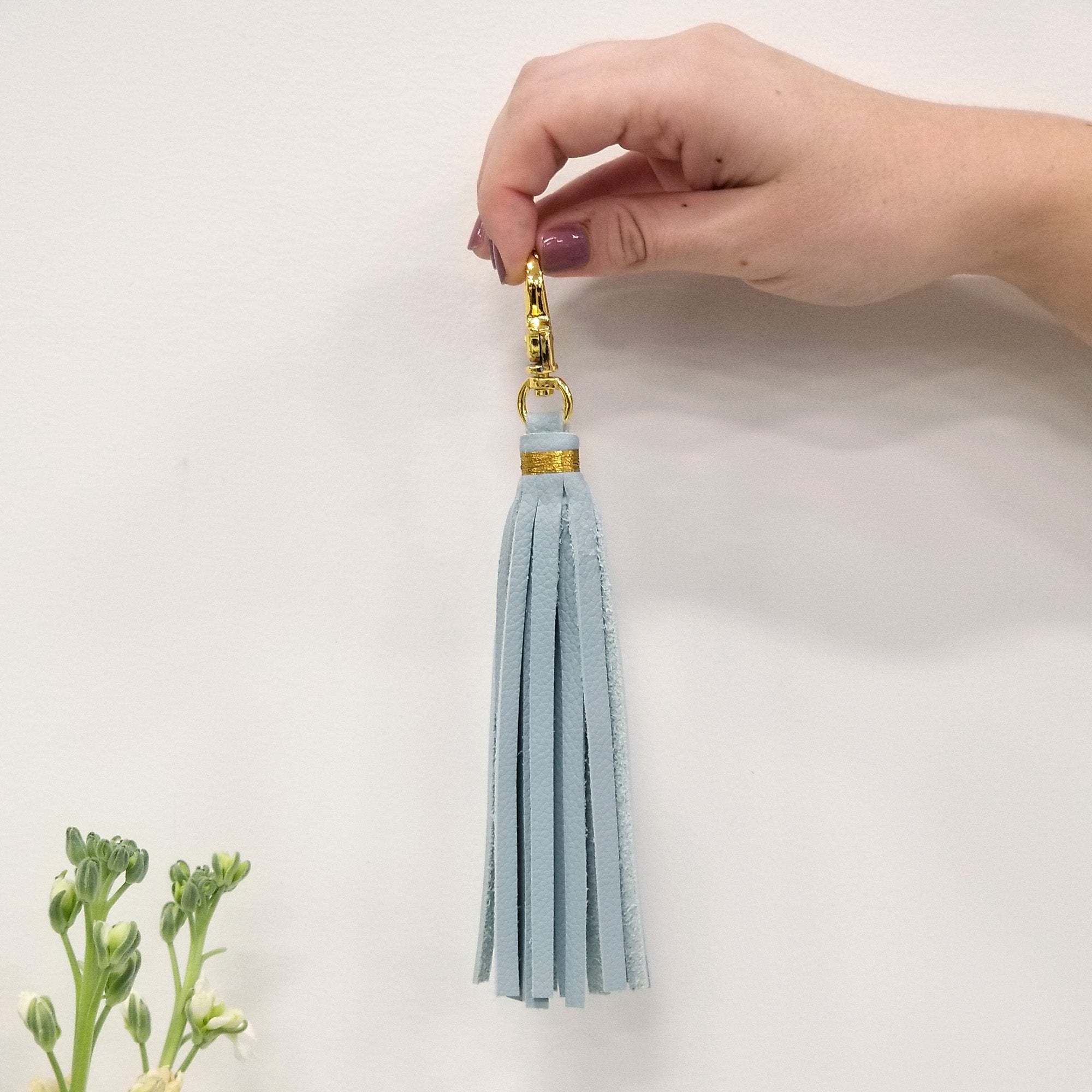 Lifestyle shot of the tassel