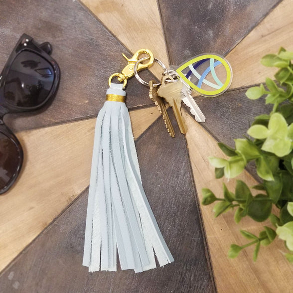 lifestyle shot of the tassel