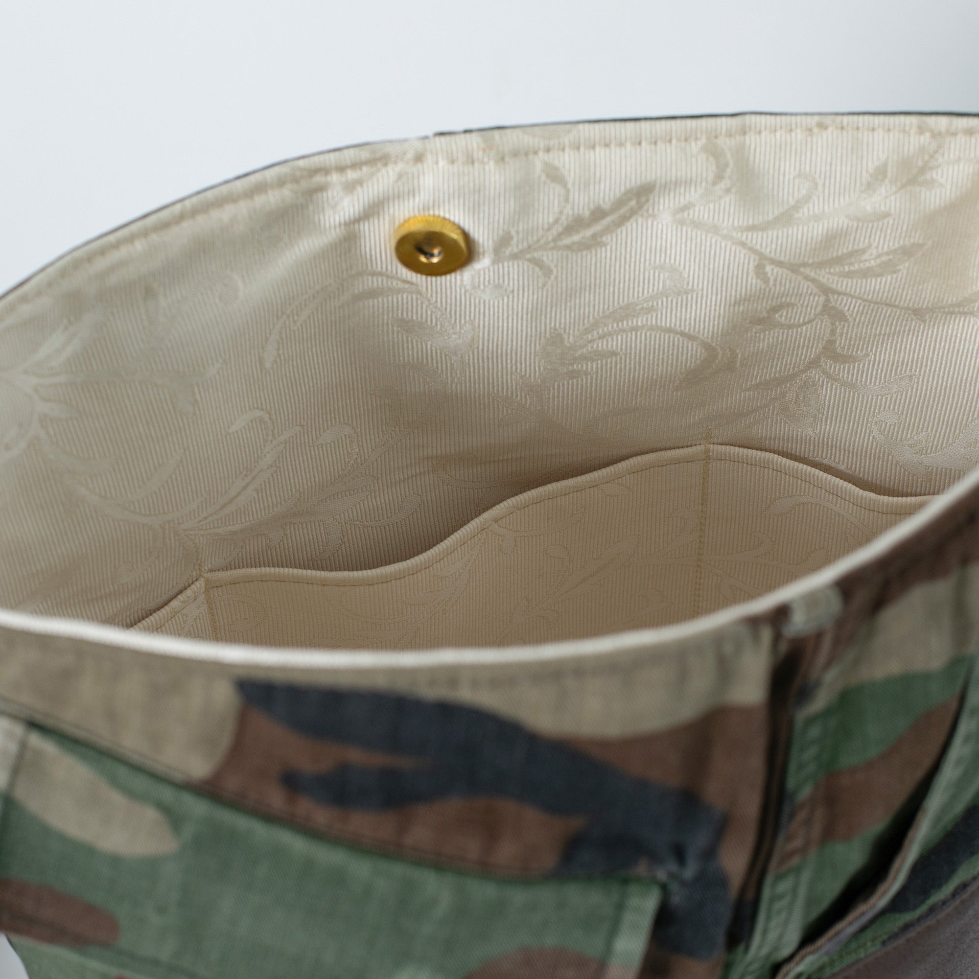 Interior shot of Woodland Camo 