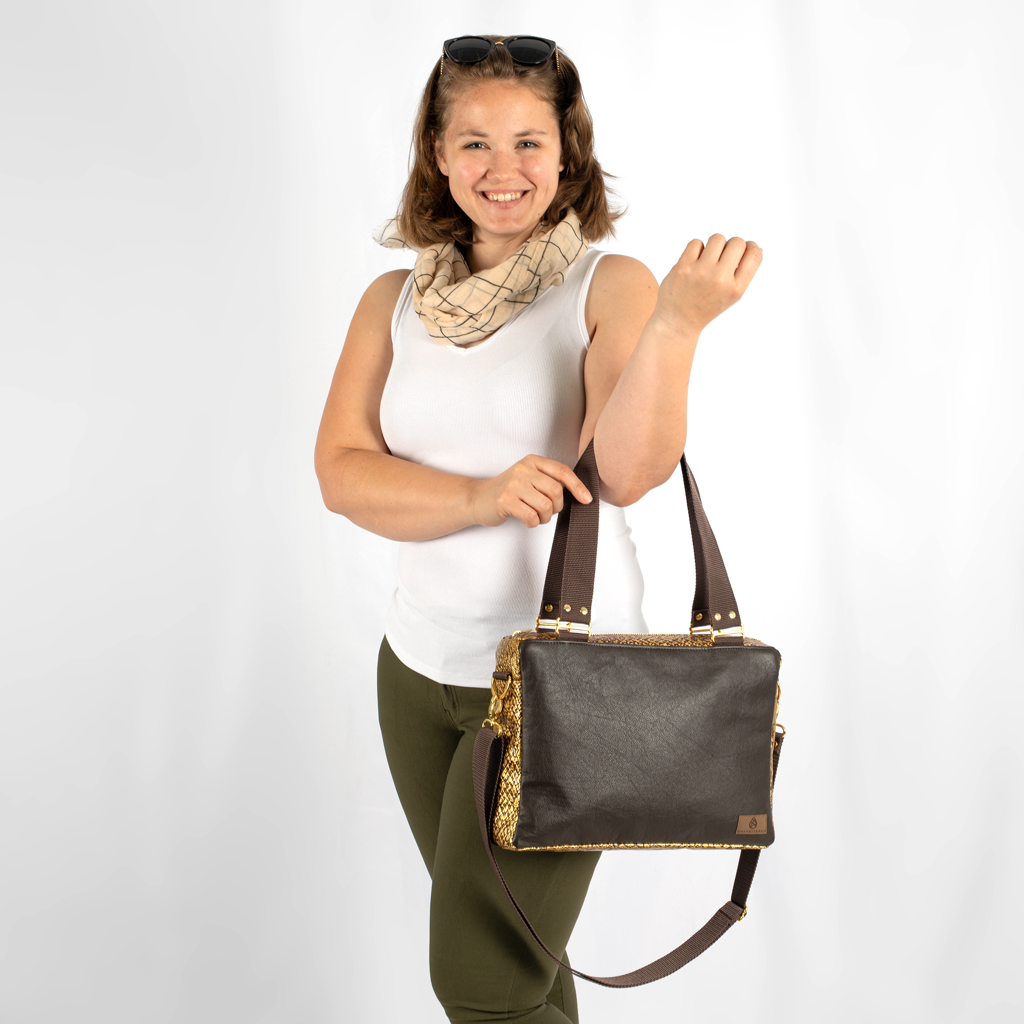 Barbara Leather Convertible Handbag