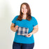Zip Pouch from Vintage Blue-Grey Plaid Mercedes-Benz Interior