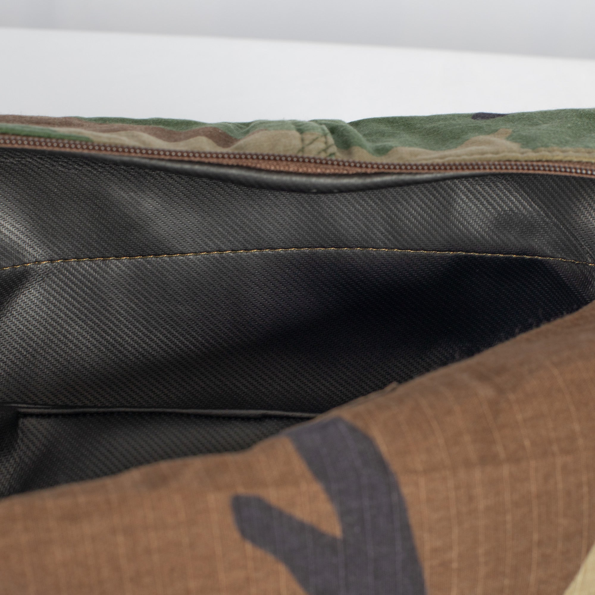 Interior shot of Woodland Camo 
