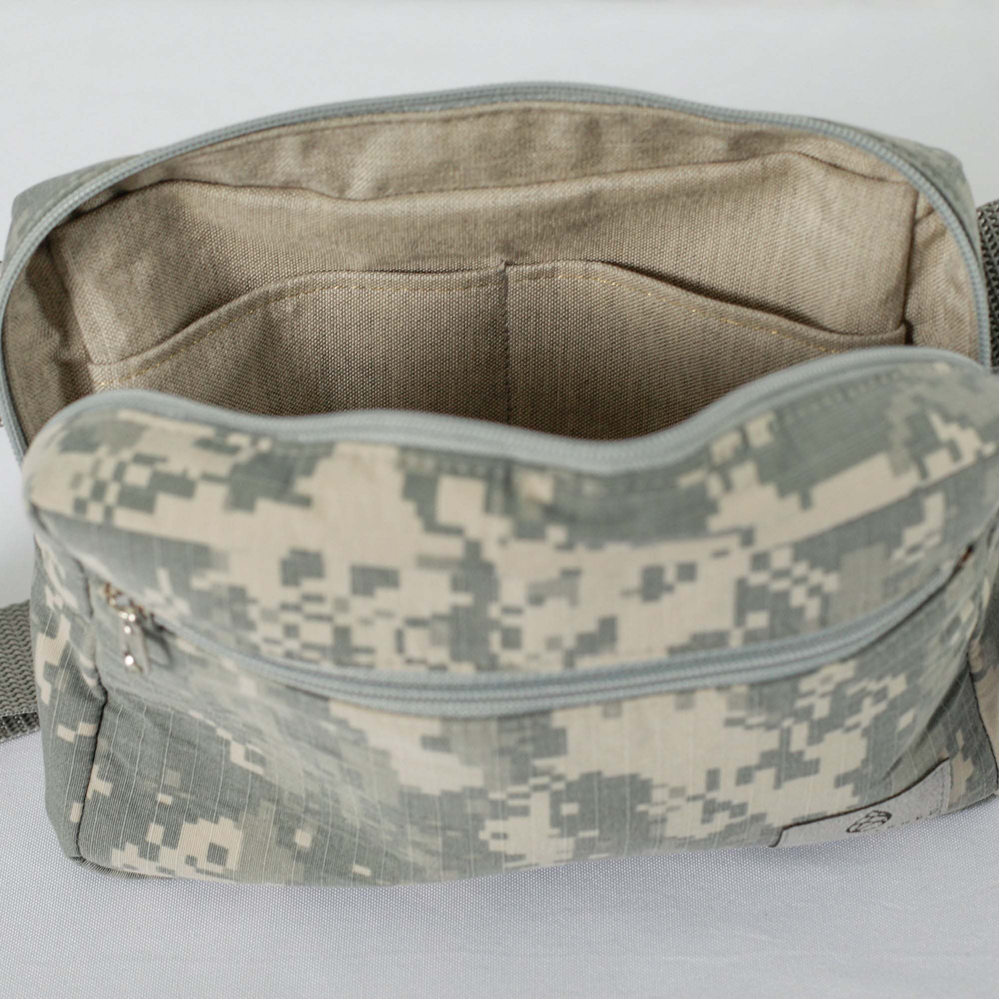 Upcycled US Army Uniform Errand Bag Interior