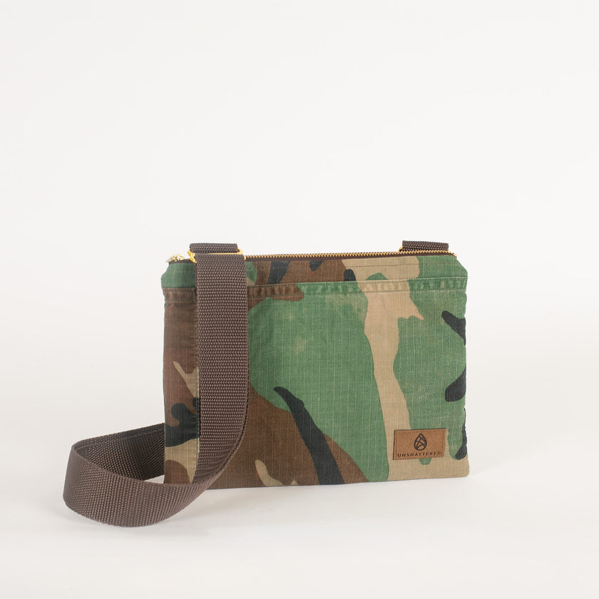 Woodland Camo Crossbody Pouch