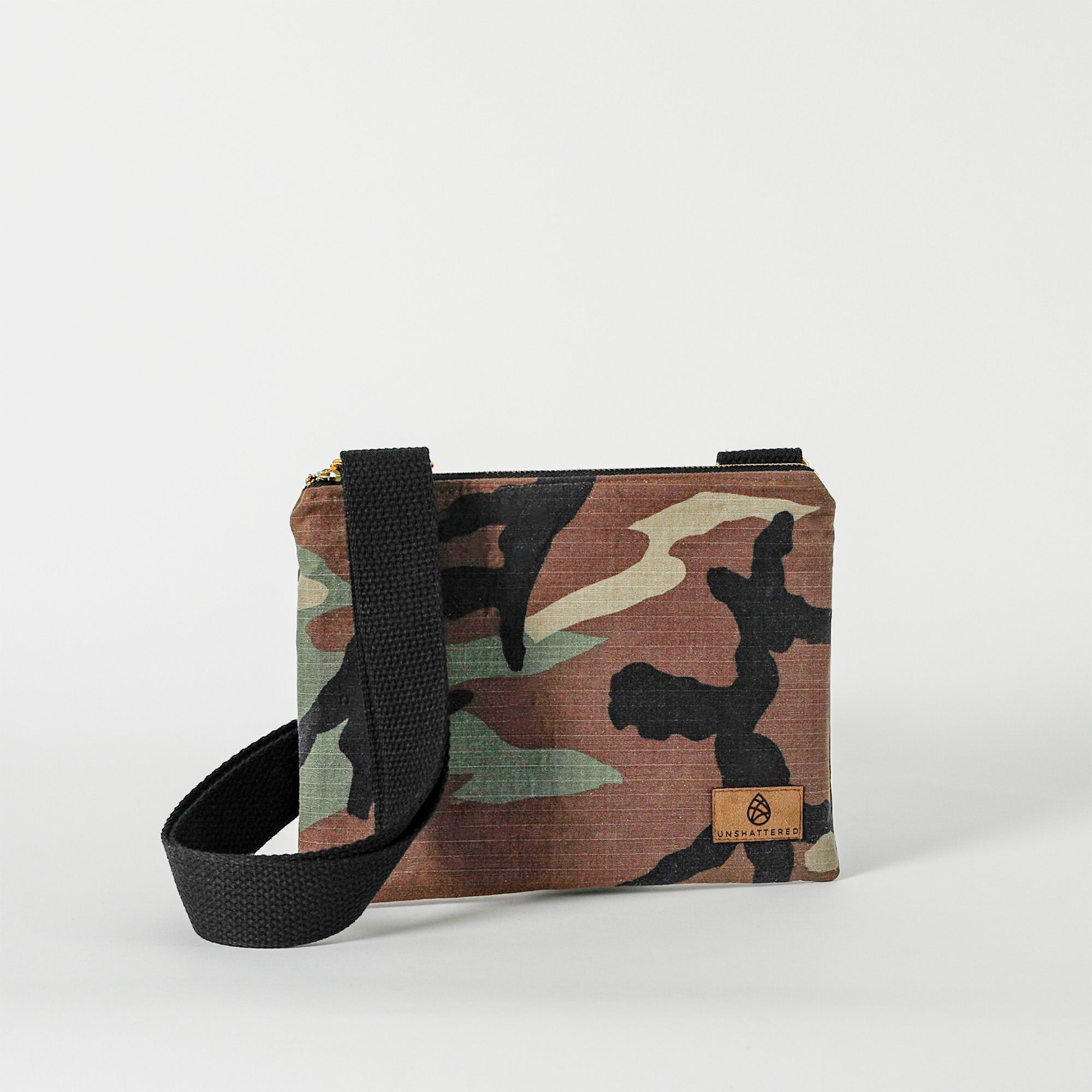 Woodland Camo Crossbody Pouch