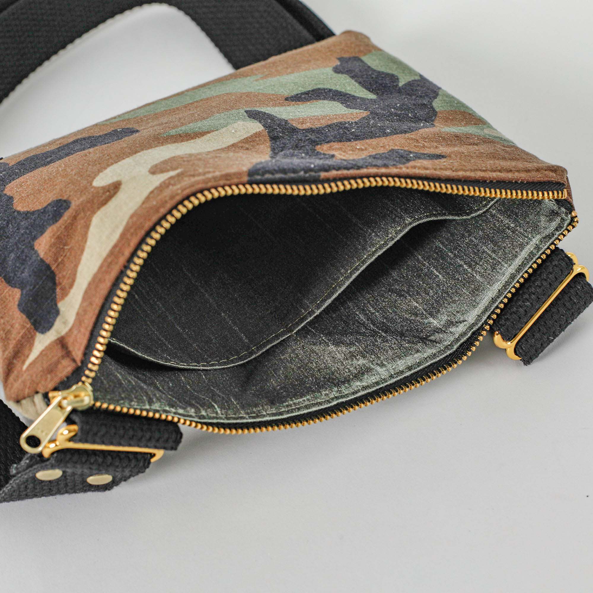 Interior shot of Woodland Camo