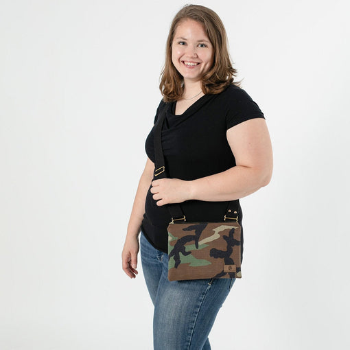 Woodland Camo Crossbody Pouch