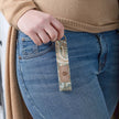 lifestyle shot of Faye keychain 