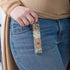 lifestyle shot of Faye keychain 