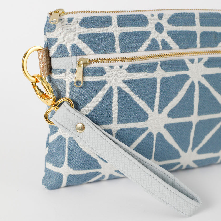 detail shot of the wristlet strap hardware