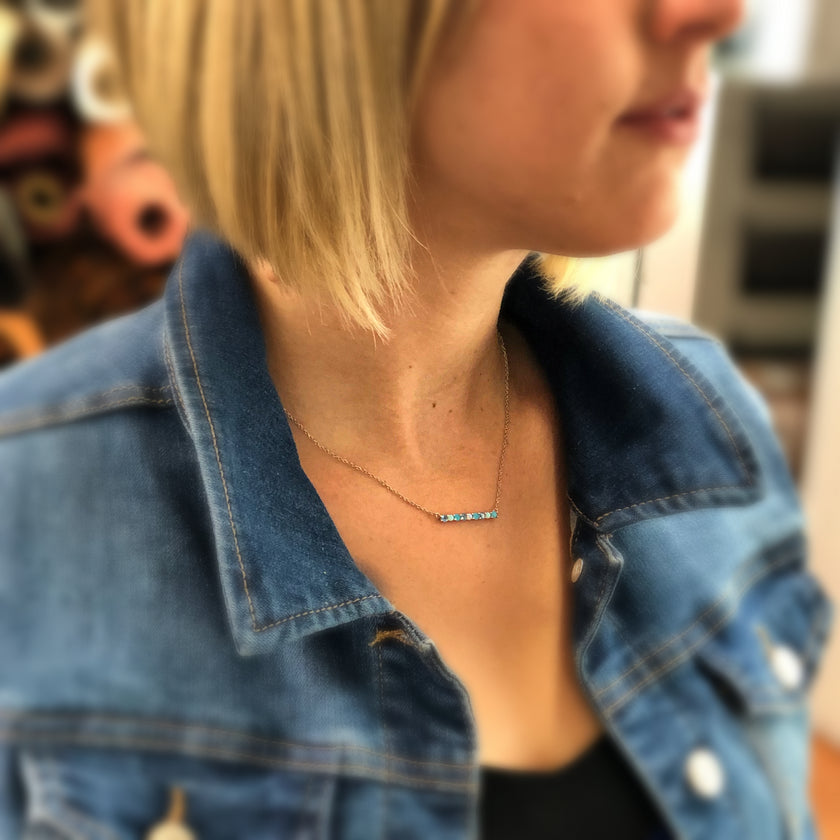 model wearing Chloe + Lois Necklace