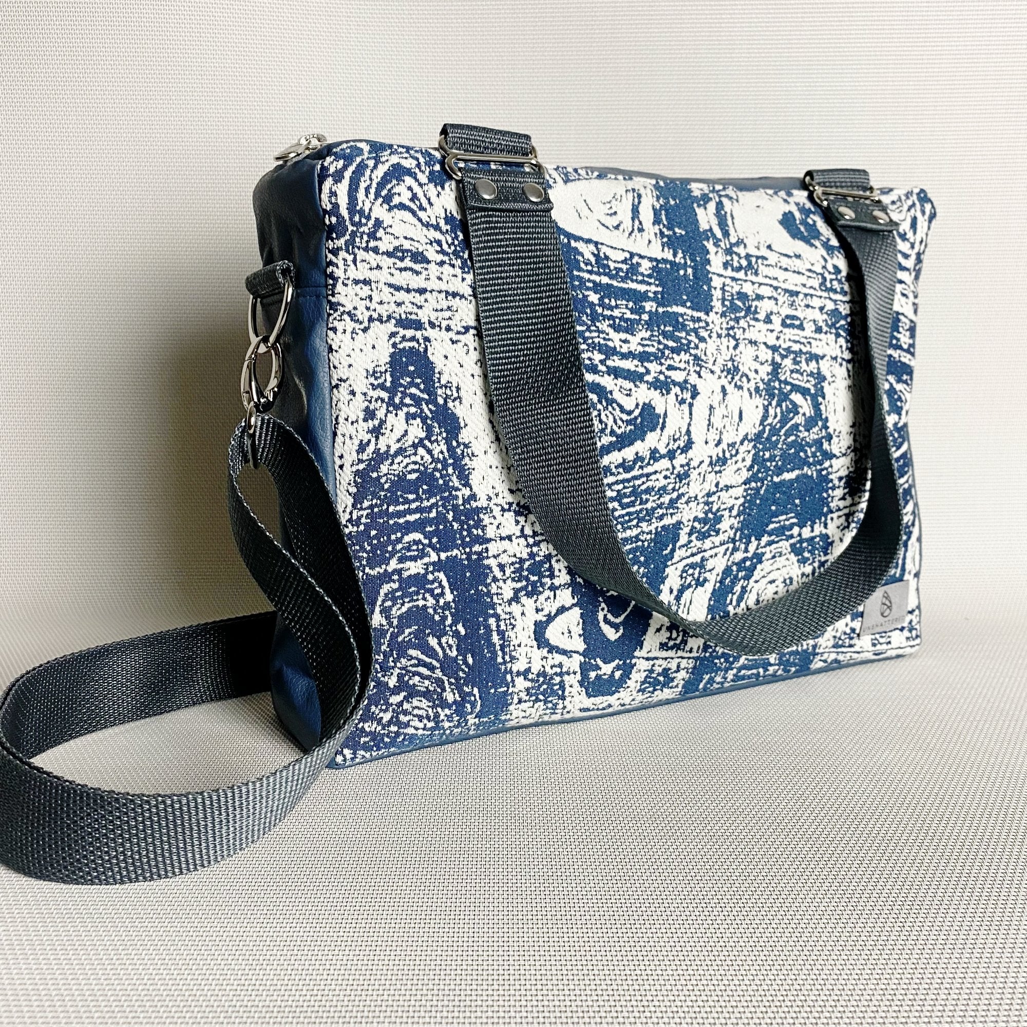 Azure Swizzle Convertible Handbag